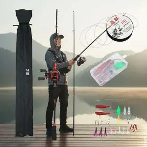 입문용 베이트릴 루어대 세트 멀티컬러 라인 1.6m