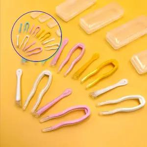 쌍문상회 컬러렌즈 흡착봉 석션 네일 집게 빼는도구 4color