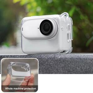 GO 3 / 3S 카메라용 소프트 TPU 안티드롭 보호 케이스 렌즈 커버가 있는 투명-A32R