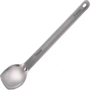 티타늄 스포크 캠핑 롱핸들 스푼 초경량 도구 포타베일 테이블 플랫웨어 야외 배낭여행 피크닉 가방