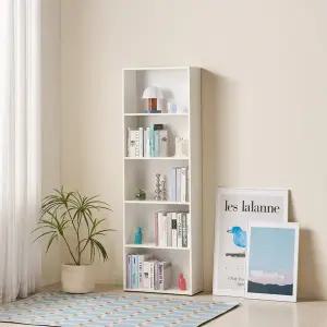 [인터데코](착불) 집이 넓어보이는 인테리어 슬림 책장 5단 60cm P0000CGA