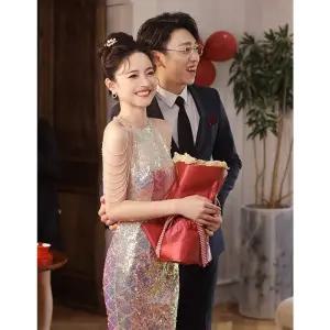 진심글로벌 신부2부원피스 웨딩촬영룩 셀프 피로연