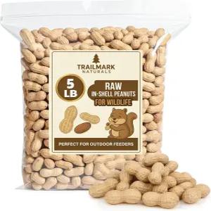 트레일마크 내추럴스 - 5파운드 다람쥐를 위한 생 땅콩 새와 야생 동물을 껍질 속 사료 조류 씨앗 미국에서