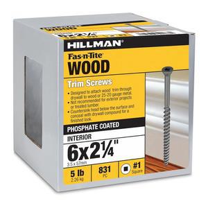 힐만 47324 나사 파운드 드라이브 블랙 정사각형 포인트 샤프 인치 트림 호환