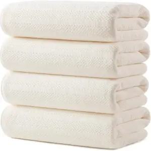 에코룩 마이크로파이버 목욕 타월 4팩 31 x 63인치 엑스트라 라지 세트 초소프트 고흡수성 4종 스파 수영장