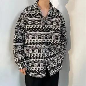 키체샵 남사친 나염 솔리드 흑백 봄가을 트렌치코트 셔츠 입체 HO3