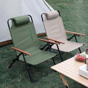 높은 캠프 의자 위치 경량 받침 조정 접이식 머리 안락 야외 가능한 휴대용 여행을위한 낚시