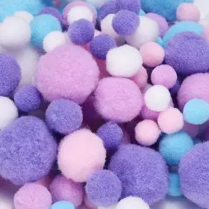 파티킬 퍼지 폼 볼 120개의 다양한 크기의 공예용 미니 예술용 액세서리 의류 DIY 장식 애완동물
