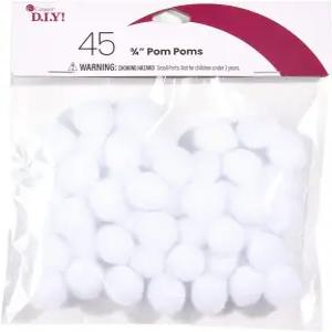 사촌 DIY 화이트 3/4인치 폼 45팩