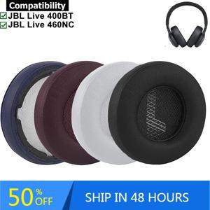 JBL 호환 Live 400BT 460NC 헤드셋 게이머 이어 패드 쿠션 커버 수리 부품 케이스 용 듀얼 교체
