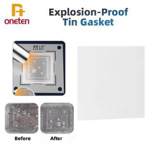 LANRUI P08 방폭 틴 개스킷 20x20mm 초투명 유리 납땜 튀김 방지 폭발 휴대폰 PCB 도구용