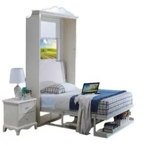 좁은방 오피스텔 붙박이 고시원 프레임 벽걸이형 포함) 침대(책상 접이식