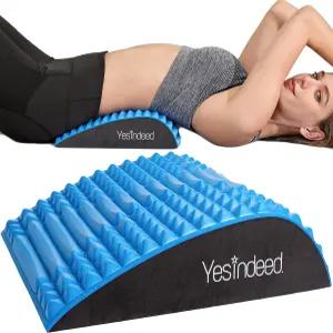 예스인디드 백 스트레처 베개 - 허리 요추 지지 자세 교정 좌골 보조 정형외과 디자인 가정 사무실 또는
