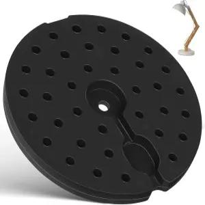 럭샤이니 헤비 듀티 램프 베이스 무게 블록 바닥 및 책상 조명 DIY 수리를 위한 10.6인치/27cm 플라스틱