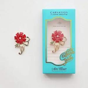 [골드스마일]카네이션 브로치 스승의날 어버이날 선물 액세서리 카드 세트