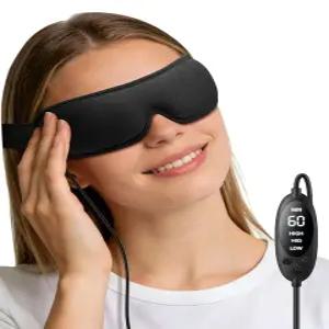 건조한 눈을 위한 온열 마스크 FSA HSA 자격 피로한 안정적인 압박 스티 및 안검염 - 온도 타이머 제어 USB