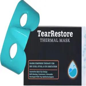 건조한 눈을 위한 TearRestore 온열 마스크 - 자가 발열 재사용 가능한 오픈 컴프레시 여행이나 일상적인