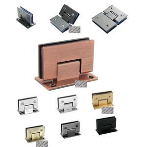 304 스테인레스 스틸 샤워 인클로저 큐비클 유리 문짝 힌지, 골드 매트 블랙 미러 브러시 레드 브론즈, 90