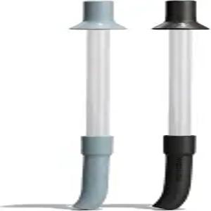 하이드로 플라스크 셰이커 병 빨대 캡 액세서리 - 검은색 및 셰일 그레이 체육관 뚜껑 2팩