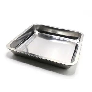 30x30cm H4.5cm 깊은 정사각 스텐 트레이 실험용 쟁반