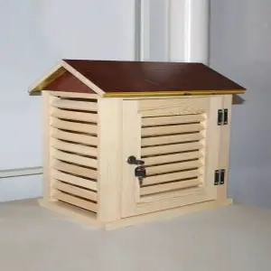 백엽상 기온측정 과학실험 온도계 실습 관찰 측정박스 계측 기상청 교구 루버 기온 박스