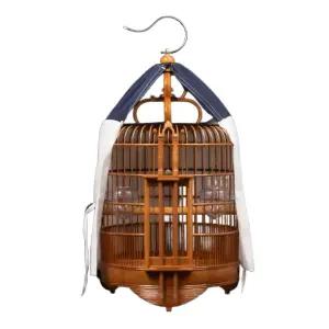 원목 복고 새 날림장 나무 둥지 대형 새장 원형