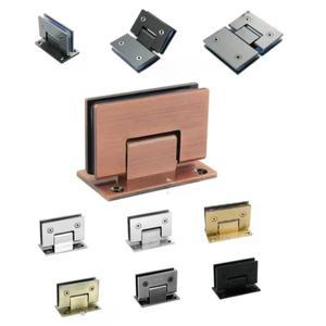 2개 304 스테인리스 스틸 샤워 인클로저 큐비클 유리 도어 힌지 90 135 180도 골드 무광 블랙 미러 브러쉬