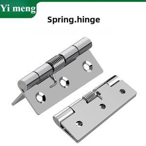 스테인리스 스틸 스프링 자동 복귀 장치가 있는 도어 클로저, 소형 미니 하드웨어 폴딩 힌지