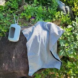 퀵드라이 쿨타월 카라비너 고리 등산 마라톤 캠핑용