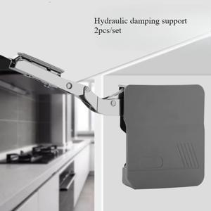 캐비닛 유압 로드 플립 업 도어 공기압 지지대 힌지 없이 자유롭게 정지 가능 텔레스코픽 리프팅