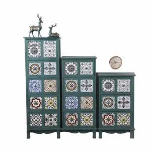 빈티지 자개농 문갑 고가구 거실장 엔틱 화초장 원목 나비장