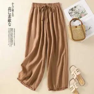 바지 여친 빈티지 캐주얼 밴딩 자수 끈 돈실 마 OP1