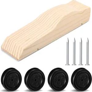 뷰체리 9개 소나무 블록 자동차 키트 바퀴와 축이 달린 모양의 경주용 DIY 나무 생일 파티용 공예품 선물