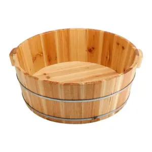 프리미엄 히노끼 족욕통 습식 가정용 편백나무 원목 족욕기 물통 16cm 36cm 작은 나무