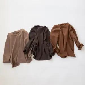 아기용 긴소매 베이직 티 순면 상의 인스타그램 남아 여아 면 티셔츠 봄 의류