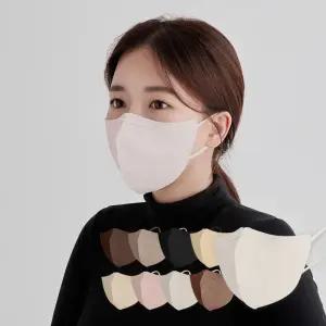 [3박스구매시 1박스추가증정] 새부리형마스크 일회용 고래마스크 귀편한 숨쉬기편한 샤크림베이지 대형 30