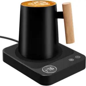 머그 워머 3가지 온도 설정이 가능한 전기 커피 가정/사무실 책상용 2-12시간 자동 차단 밀크티/뜨거운