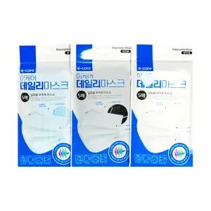 이케어 데일리 일회용 부직포 마스크 5매 [1개]