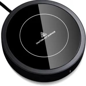 도푸도 커피 워머 자동 차단 기능이 있는 3-in-1 머그 블랙 36W 고속 난방 책상 차 우유에 완벽합니다