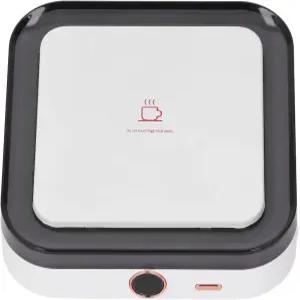 데피수타 커피 머그 워머 3가지 온도 설정 무선 USB 충전식 스마트 컵 라이트 포함 범용 휴대용 전기 음료