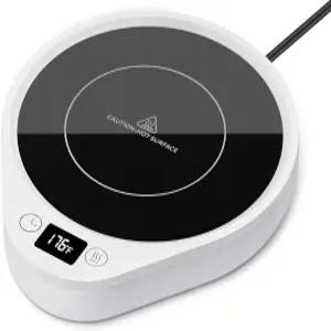 머그 워머 3가지 온도 설정으로 책상용 커피 및 컵 업그레이드 타이머 4시간 자동 차단으로 코코아 차 물