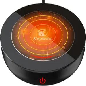 책상용 케프왐 커피 머그 워머 6시간 자동 차단 기능이 있는 3템프 패스트 히팅 컵 모든 음료를 위한 LED