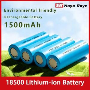 노야 레이 18500 3.7V 1500mAh 충전식 리튬이온 배터리 손전등 리모컨