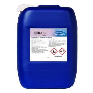 크리나8% 이산화염소 수처리제 폐수처리 살균 소독 악취제거 수질오염 관리 물소독 clo2