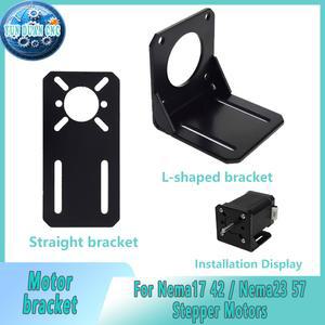 숨은선반브라켓 Nema17 Nema23 42 57 스테퍼 모터 장착 브래킷 775 770 755 750 DC 고정용 L자형 플랫 플레이트 범용
