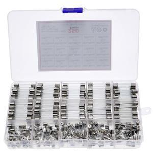250pcs 5x20mm Guick 불어 유리관 퓨즈 모듬 세트  믹스 키트 상자 1A-20A