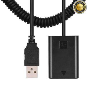 Andoer NP-FW50 더미 배터리 팩 커플러 어댑터 Sony A7 A6000 NEX5 ILDC 카메라