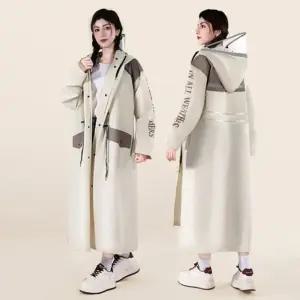오버핏 롱 레인코트 예쁜 비옷 코트형 전신 패션 우비 [WFJHITW]