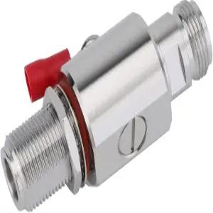 라이엇액시 번개 차단기 N 여성에서 벌크헤드 서지 보호기 IP67 90V 튜브 50옴 DC-3GHz