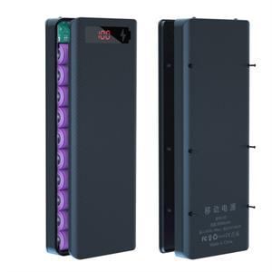 분리형 듀얼 USB LCD 디스플레이 DIY 배터리  케이스 쉘 휴대용 외부 상자  보호되지 않음  10x18650